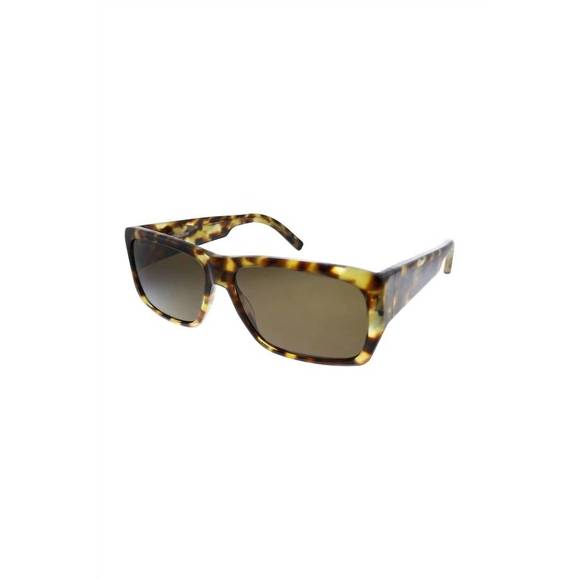 NEW SAINT LAURENT rectangle acetate sunglasses with brown lens in havana - Picture 1 of 3